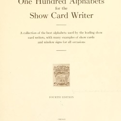 One Hundred Alphabets for the Show Card Writer (1919) — Digital Download One Hundred Alphabets for the Show Card Writer (1919) — Digital Download