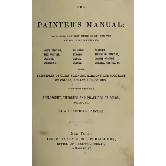 The Painter's Manual (1868) — Digital Download