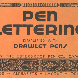 Pen Lettering Simplified with Drawlet Pens (1929) — Digital Download Pen Lettering Simplified with Drawlet Pens (1929) — Digital Download