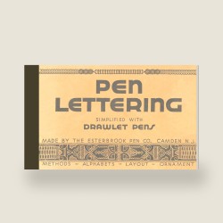 Pen Lettering Simplified with Drawlet Pens (1929) — Digital Download