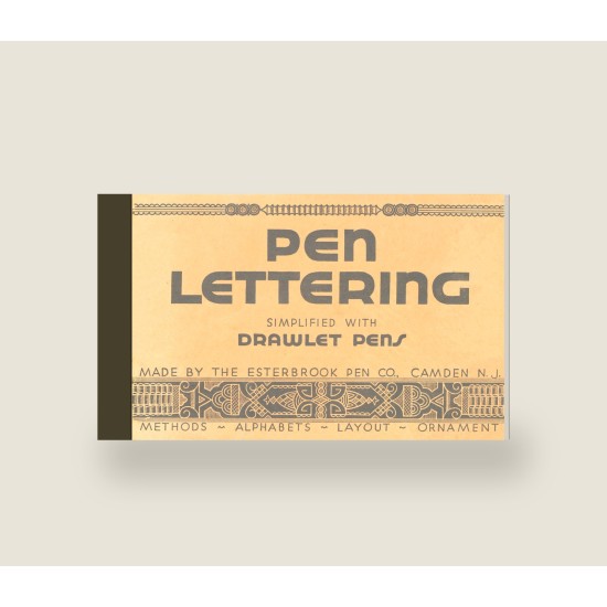 Pen Lettering Simplified with Drawlet Pens (1929) — Digital Download