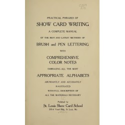 Practical Phrases of Show Card Writing (1922) — Digital Download Practical Phrases of Show Card Writing (1922) — Digital Download
