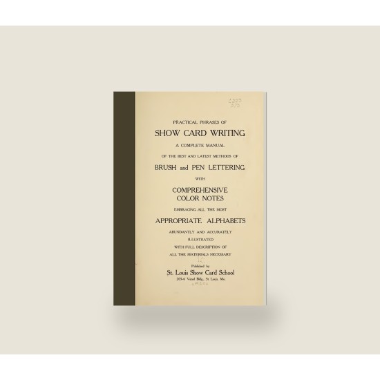 Practical Phrases of Show Card Writing (1922) — Digital Download