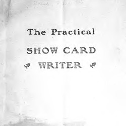 The Practical Show Card Writer (1905) — Digital Download The Practical Show Card Writer (1905) — Digital Download