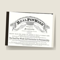 Real Pen Work: Self-Instructor in Penmanship (1881) — Digital Download