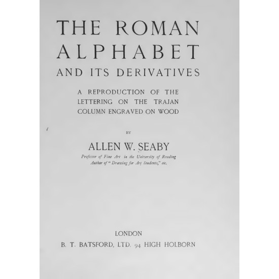 The Roman Alphabet and Its Derivatives (1925) — Digital Download