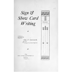 Sign and Show Card Writing (1899) — Digital Download Sign and Show Card Writing (1899) — Digital Download