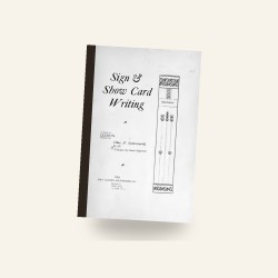 Sign and Show Card Writing (1899) — Digital Download