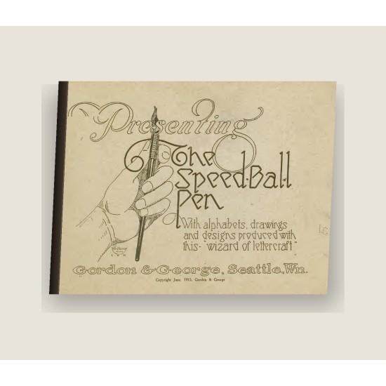 Presenting the Speed-Ball Pen, with Alphabets (1915) — Digital Download