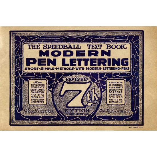 Speedball Text Book: Modern Pen Lettering, 7th Edition (1923) — Digital Download