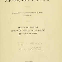 A Textbook on Show-Card Writing (1903) — Digital Download A Textbook on Show-Card Writing (1903) — Digital Download