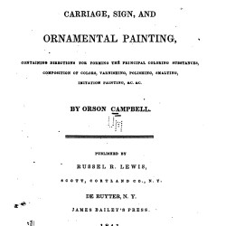 Treatise on Carriage, Sign, and Ornamental Painting (1841) — Digital Download Treatise on Carriage, Sign, and Ornamental Painting (1841) — Digital Download