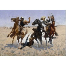 Remington Aiding Comrade Rescue Western Art