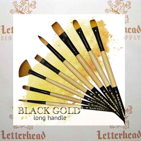 All Black Gold LH brushes