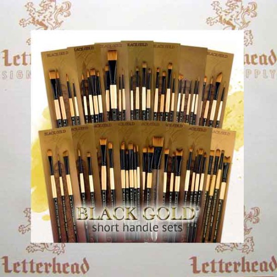 Black Gold Short Handle Set 13