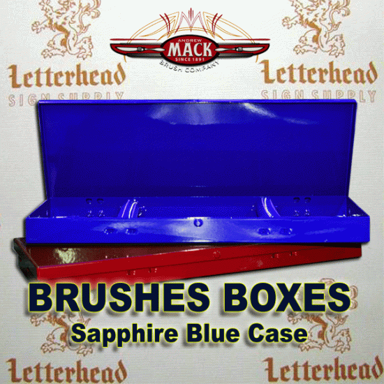 Brushes Box Case Sapphire Blue Standard