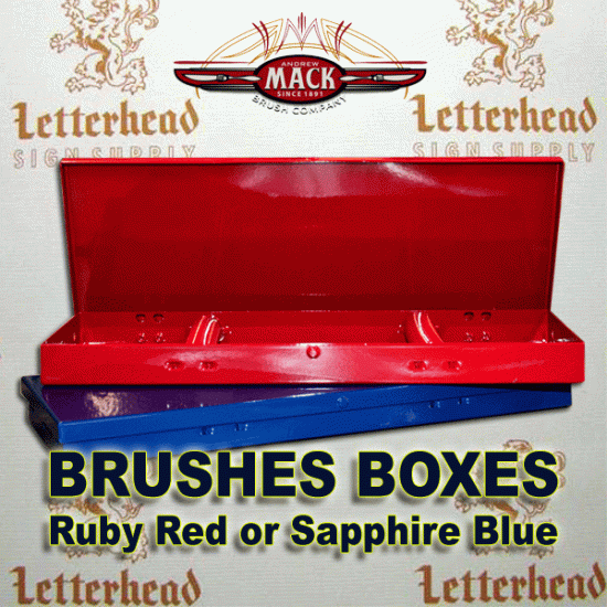 Brushes Box Case Ruby Red Standard