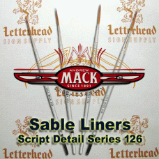 Script Liner Brush Sable series 126 Full Set