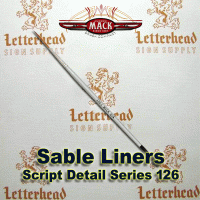 Script Liner Brush Sable series 126 size 1