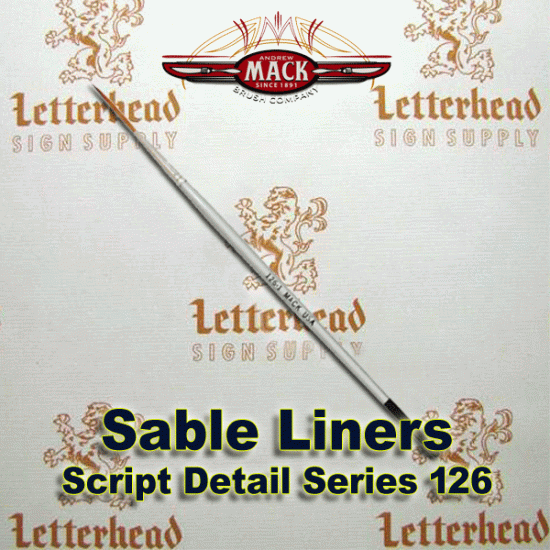 Script Liner Brush Sable series 126 size 1