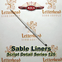 Script Liner Brush Sable series 126 size 2