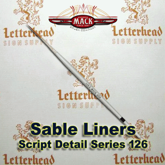 Script Liner Brush Sable series 126 size 2