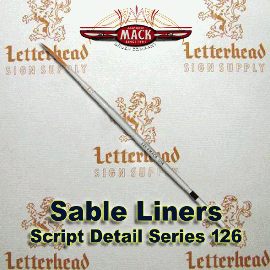Script Liner Brush Sable series 126 size 4