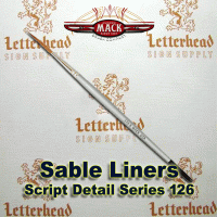Script Liner Brush Sable series 126 size 6