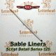Script Liner Brush Sable series 126 Set