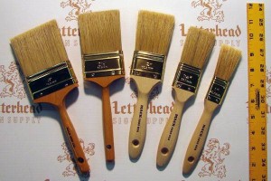 cutter brushes white bristle double series 5880
