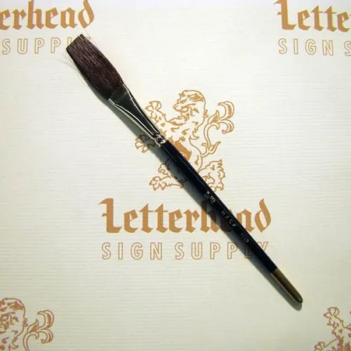 Flat Lettering Brush "Soft Stroke" Brown series-1992 size 5/8" Flat Lettering Brush "Soft Stroke" Brown series-1992 size 5/8"