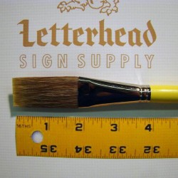 Flat Lettering Brush Grey Stroke series-1932 size 1" Flat Lettering Brush Grey Stroke series-1932 size 1"