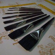 Flat Lettering Brushes