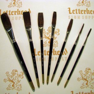 Flat Lettering Brush Soft Stroke Brown series 1992