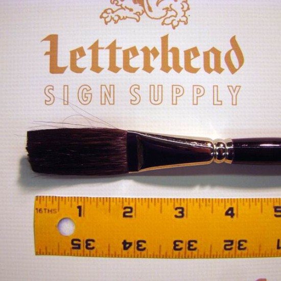 Flat Lettering Brush "Soft Stroke" Brown series-1992 size 1"