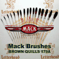 Quill Lettering Brushes Brown series 179a