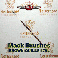 Lettering Quill Brown Squirrel Size 0 Series 179L