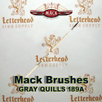 Lettering Quill brush grey series 189 size 0 Lettering Quill brush grey series 189 size 0