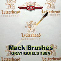Lettering Quill brush grey series 189 size 8 Lettering Quill brush grey series 189 size 8