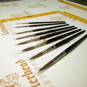 Quill Lettering Brushes Red Sable series 818