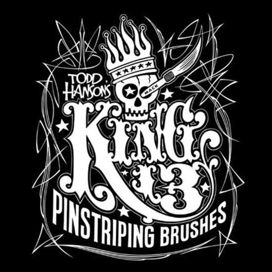 King 13 Pinstriping Brushes — Hanson Graphix