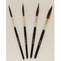 series 251 Long Raw Handle Sword Pinstriping Brushes