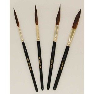 series 251 Long Raw Handle Sword Pinstriping Brushes