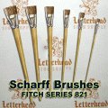 Fitch Lettering Brushes Short Scharff Brush series 821