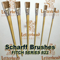 Fitches lettering brushes long Full Set series 822 Fitches lettering brushes long Full Set series 822