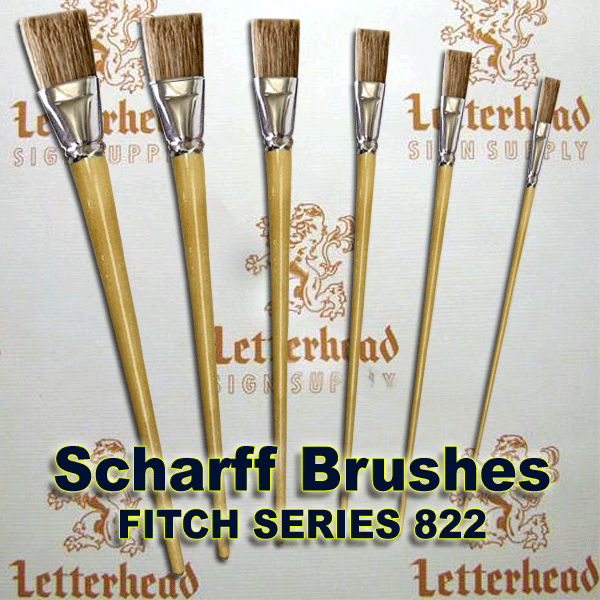Fitches Long Lettering Brushes Scharff Brush-Series 822