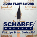 Series 990 Scharff Aqua Flow Dagger Pinstriping Brushes