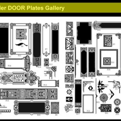 Butler Door Plates Clip-Art  Butler Door Plates Clip-Art