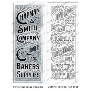Chapman & Smith Company — Vintage Confectioner Sign Artwork Chapman & Smith Company — Vintage Confectioner Sign Artwork