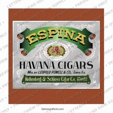 Espina Havana Cigars Label